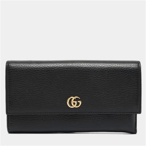 gucci continental heart wallet|gucci marmont black wallet.